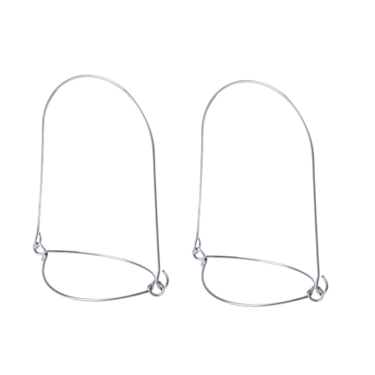 TOPBATHY 10pcs Stainless Steel Mason Jar Handles - Silver Wire Hangers for Ball Pint Jars (Fits 70mm Mason Jars) - Perfect for Home Canning, DIY Crafts, and Kitchen Organization