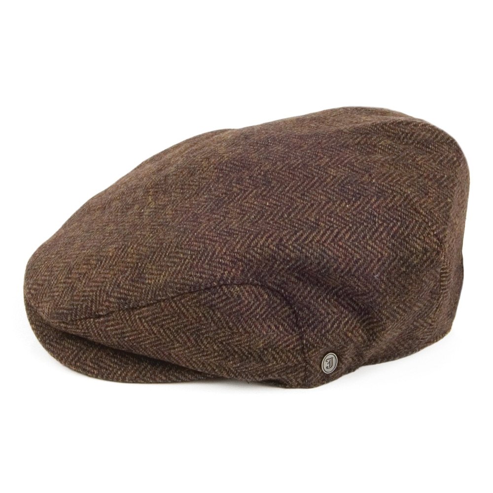 Square Bill Herringbone Ivy Cap - Stylish Outdoor Hat for Men