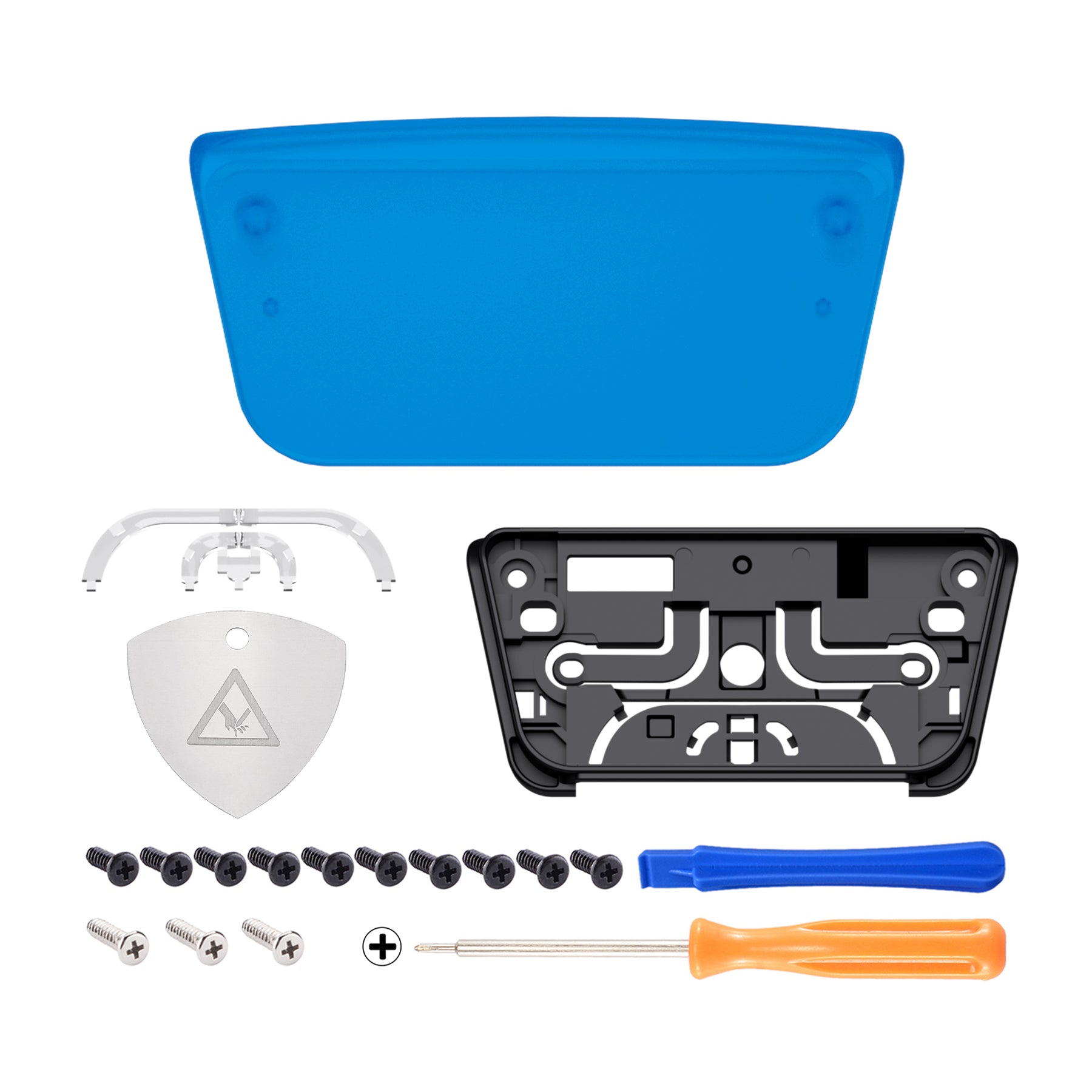 eXtremeRate Clear Blue Replacement Touchpad Cover for PS5 Controller BDM 010/020/030/040/050 - Custom Touch Pad Compatible with DualSense (Controller Not Included) - Perfect for Gaming Enthusiasts & DIY PS5 Modders