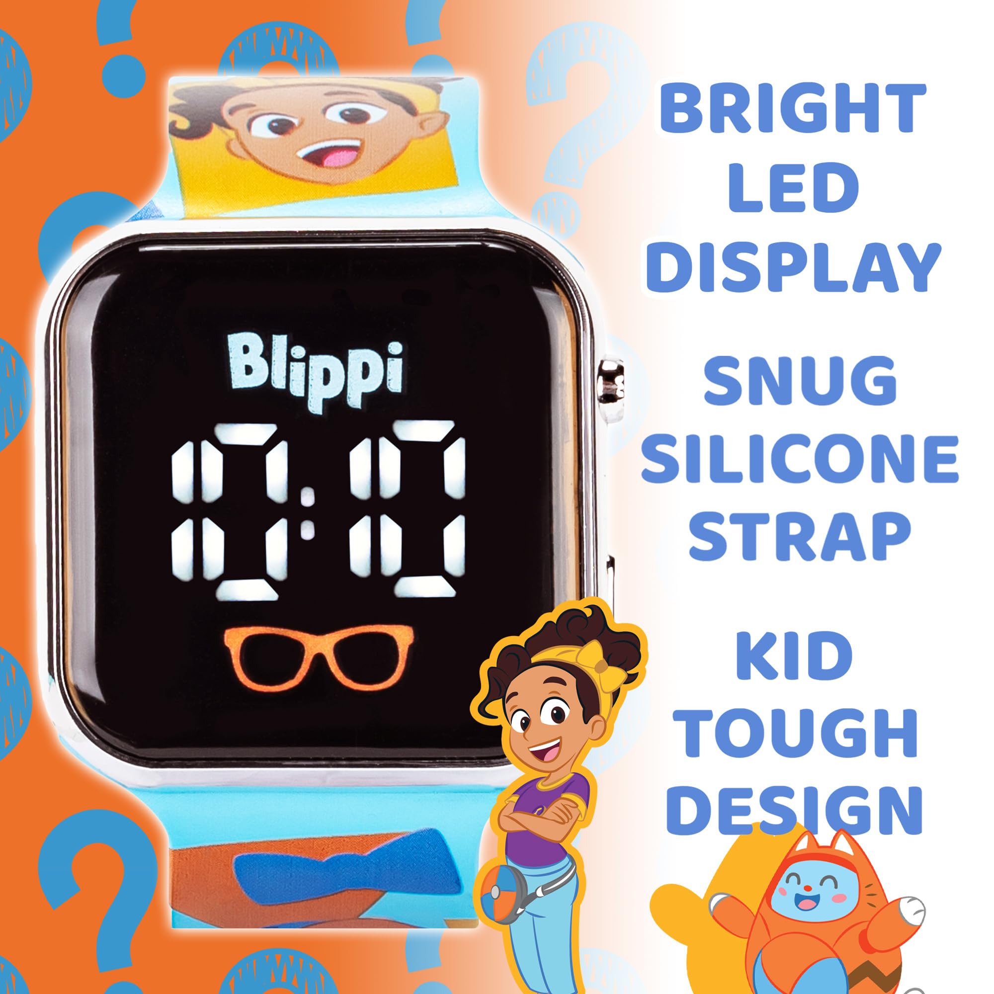 Blippi Kids LED Watch - Educational Interactive Watch for Learning & Play
