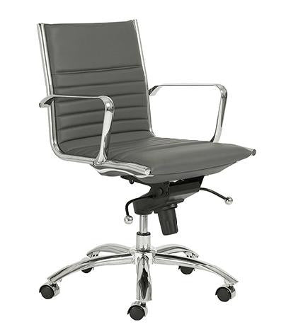 EURO Dirk Ergonomic Low Back Office Chair - Adjustable Height & Swivel for Home & Office Workspace