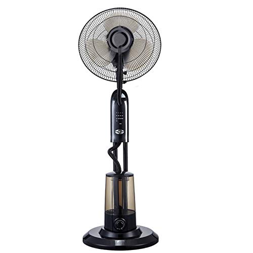 High Power Industrial Floor Fan with 3-Speed Adjustment & Atomizing Cooling - Heavy Duty Metal Stand Fan for Commercial & Industrial Use - Perfect for Warehouses, Factories, and Outdoor Workspaces