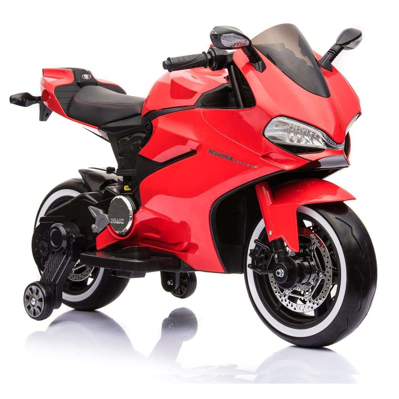 12V Kids Electric Ride-On Motorcycle Toy - Up to 4 MPH Speed, Bluetooth & LED Wheels, ASTM Certified for Ages 3-6 (Supports 66 lbs) - Perfect for Birthday Gifts, Outdoor Play & Learning Balance