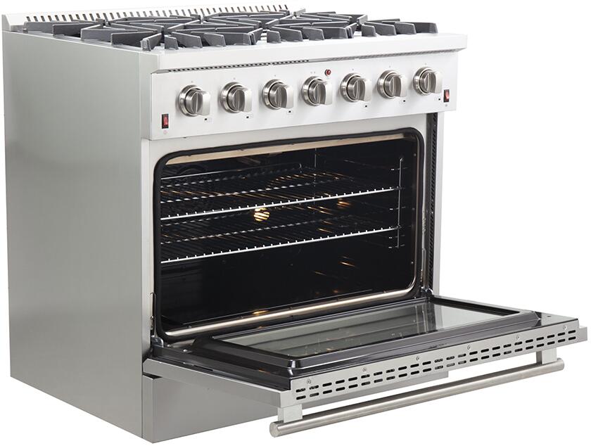 Forno Galiano Gold Professional 36-Inch 5.32 cu.ft Freestanding Gas Range - FFSGS6244 for Home Kitchen & Restaurant Use
