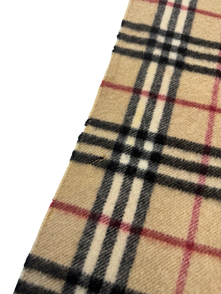 Authentic Burberry Nova Check Cashmere Scarf - Luxury Soft Wool Winter Wrap for Women & Men - Perfect for Cold Weather, Office & Holiday Gifting