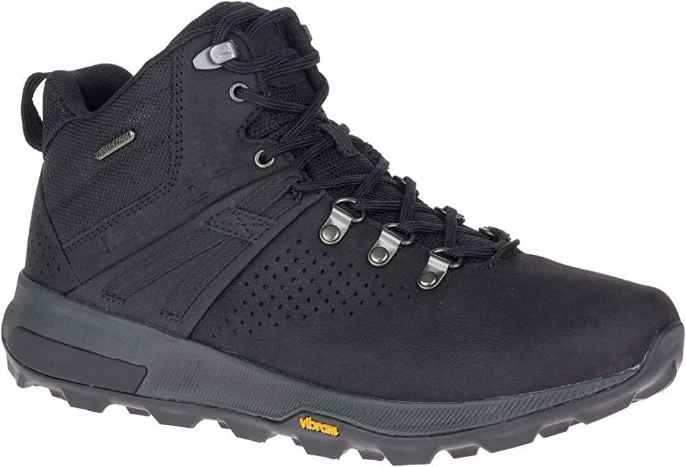 Merrell Men's High Rise Hiking Boots - Waterproof Outdoor Trekking Shoes for Men - Perfect for Mountain Climbing, Trail Walking & Camping Adventures