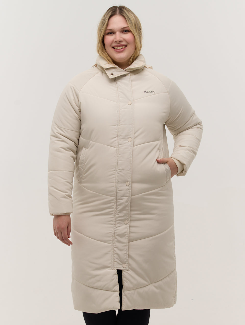 Tianae Quilted Midi Parka Jacket for Women - Lightweight Winter Coat with Hood, Water-Resistant Outerwear - Perfect for Casual Outings, Commuting & Cold Weather Fashion