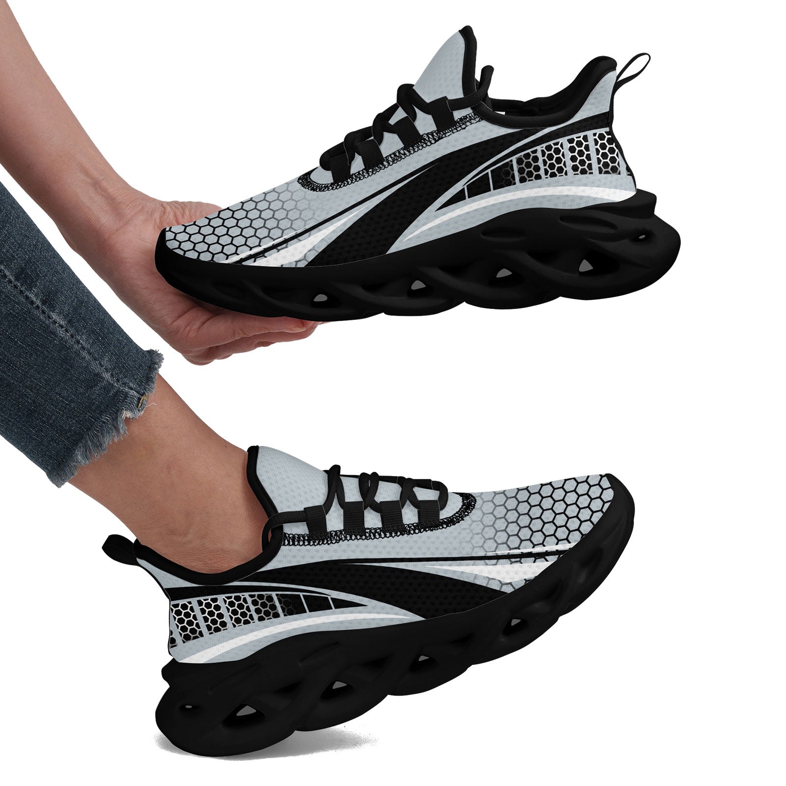Custom Maxsoul Personalized Sneakers for Men & Women - Lightweight Comfortable Walking Shoes FN003 E025022 Size 10 - Perfect for Running, Gym Workouts & Casual Wear