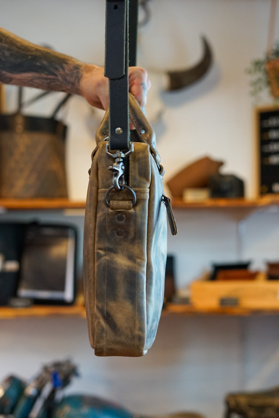 Premium Essential Work Bag for Professionals - Durable & Stylish (Hillbilly Sepacolor) - Perfect for Office, Commuting & Business Travel