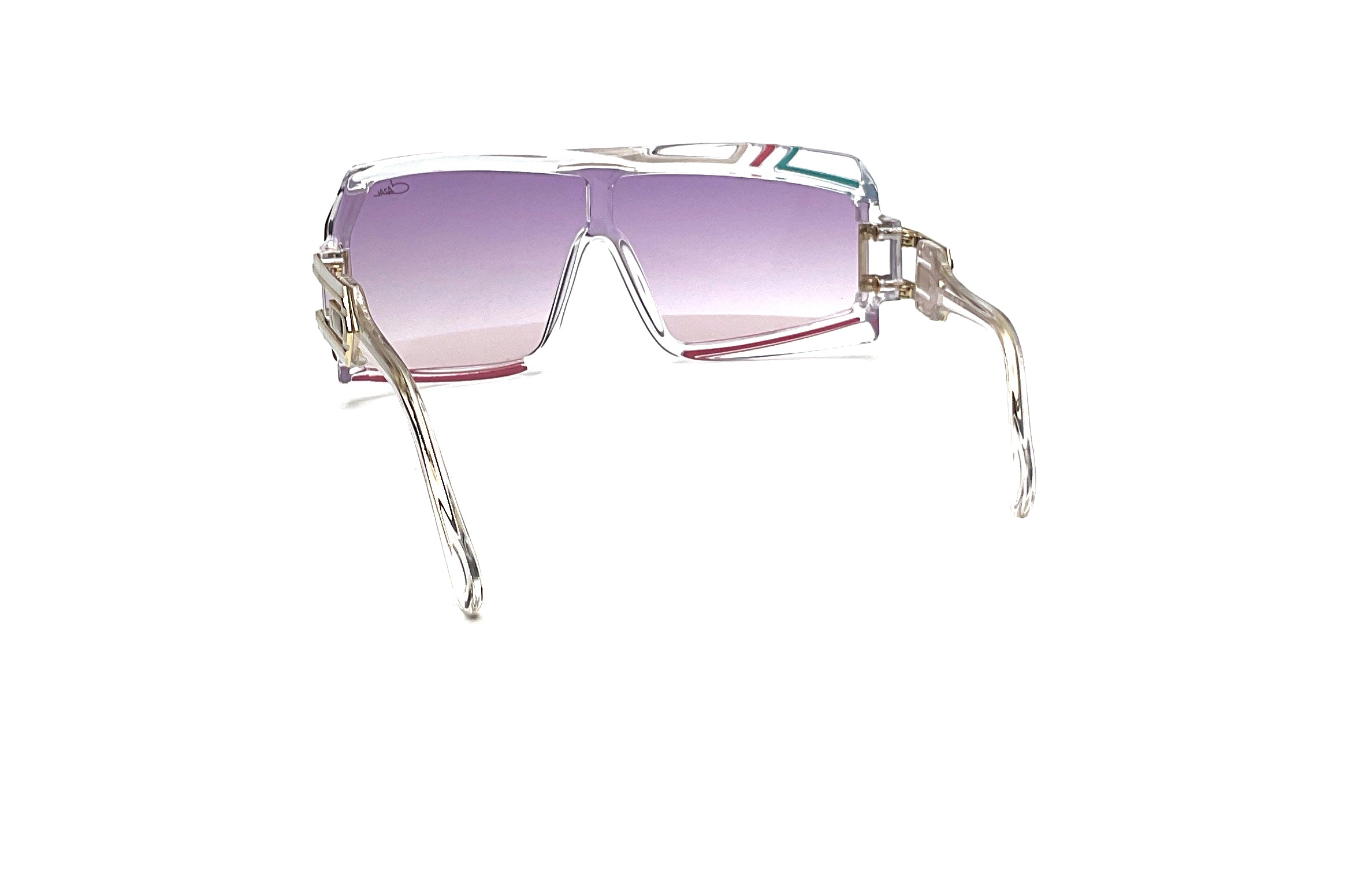 Cazal 585 Sunglasses - Crystal/Gold Frame Retro Aviator Style for Men & Women - Perfect for Outdoor, Driving, and Fashion Accessories