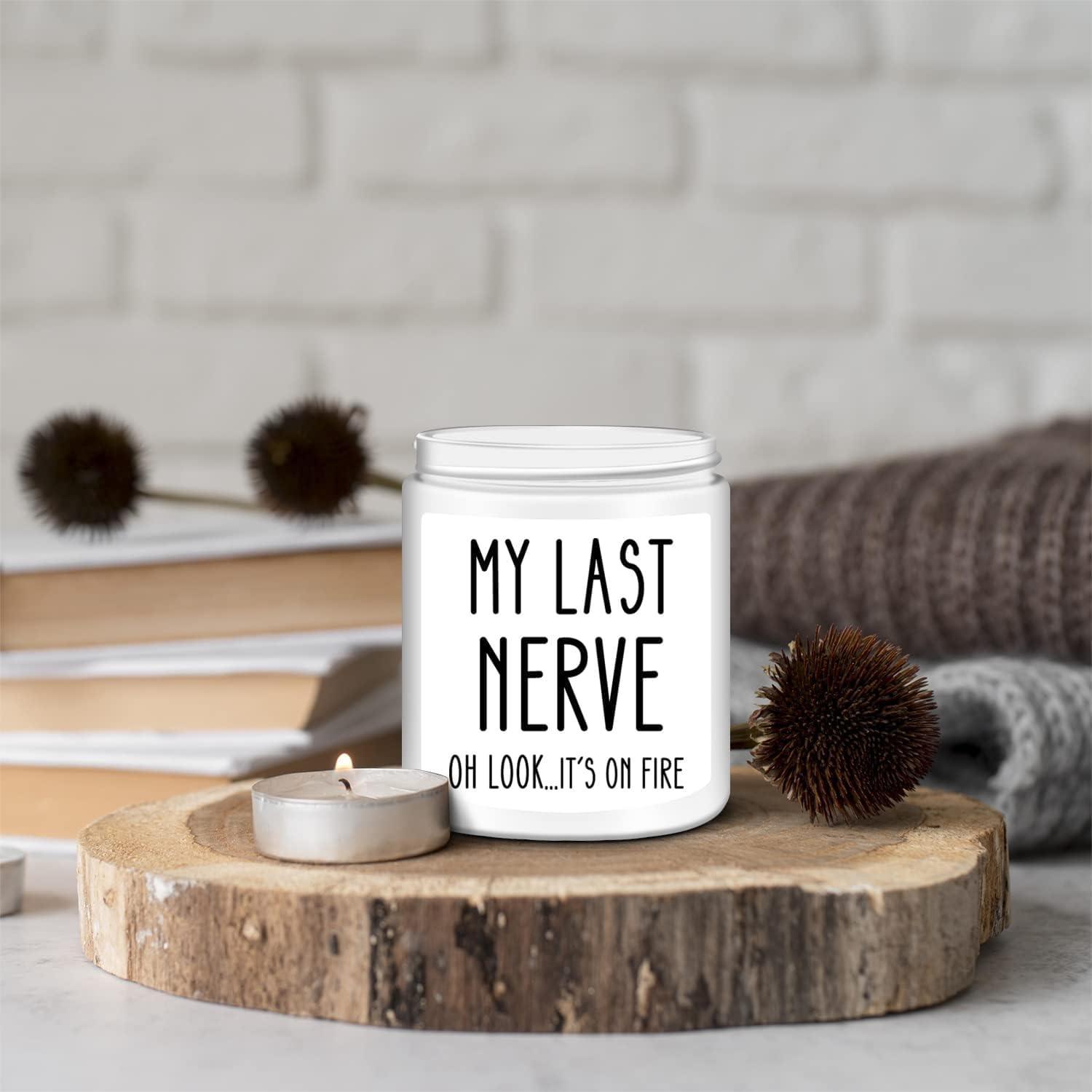 Funny Lavender Scented Candle - Unique Birthday Gift for Women, Best Friend, Mom, Sister or BFF | Stress Relief Aromatherapy Candle for Home, Office & Relaxation