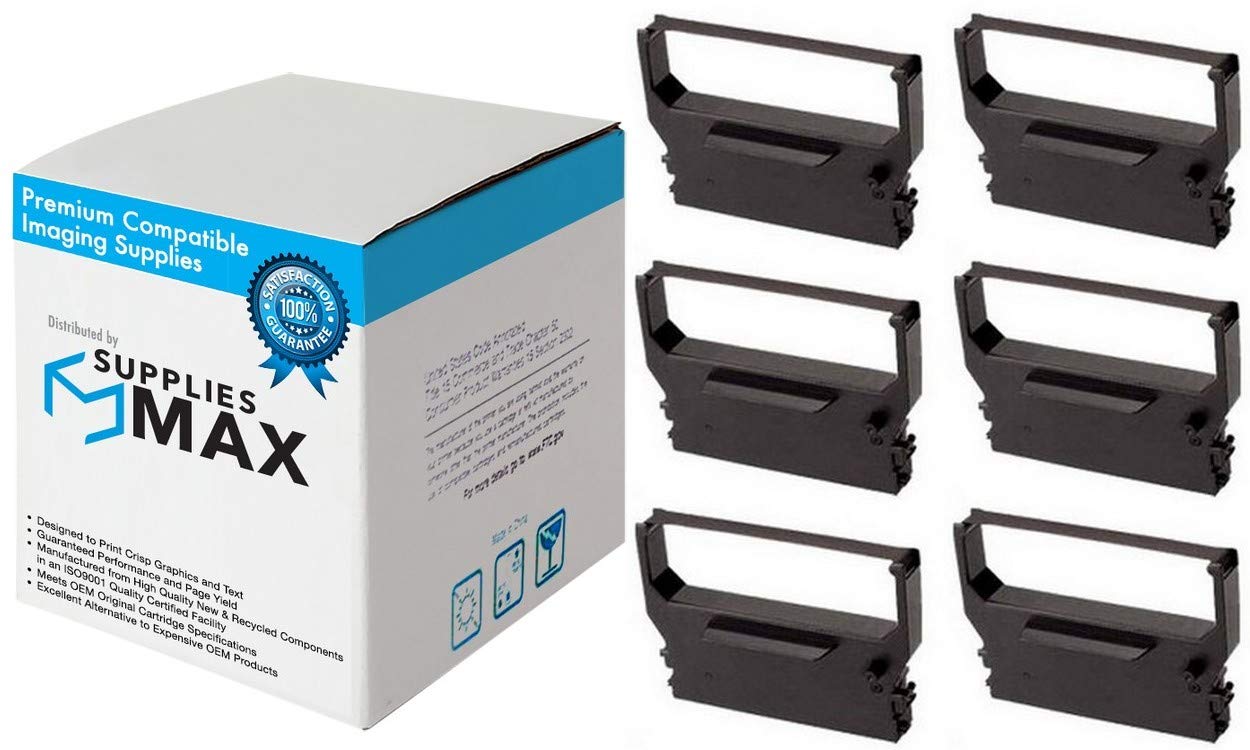 Compatible Replacement for E2856 Purple Printer Ribbons (6 Pack) - Star RC-300P Alternative - Perfect for Office, Retail & Label Printing