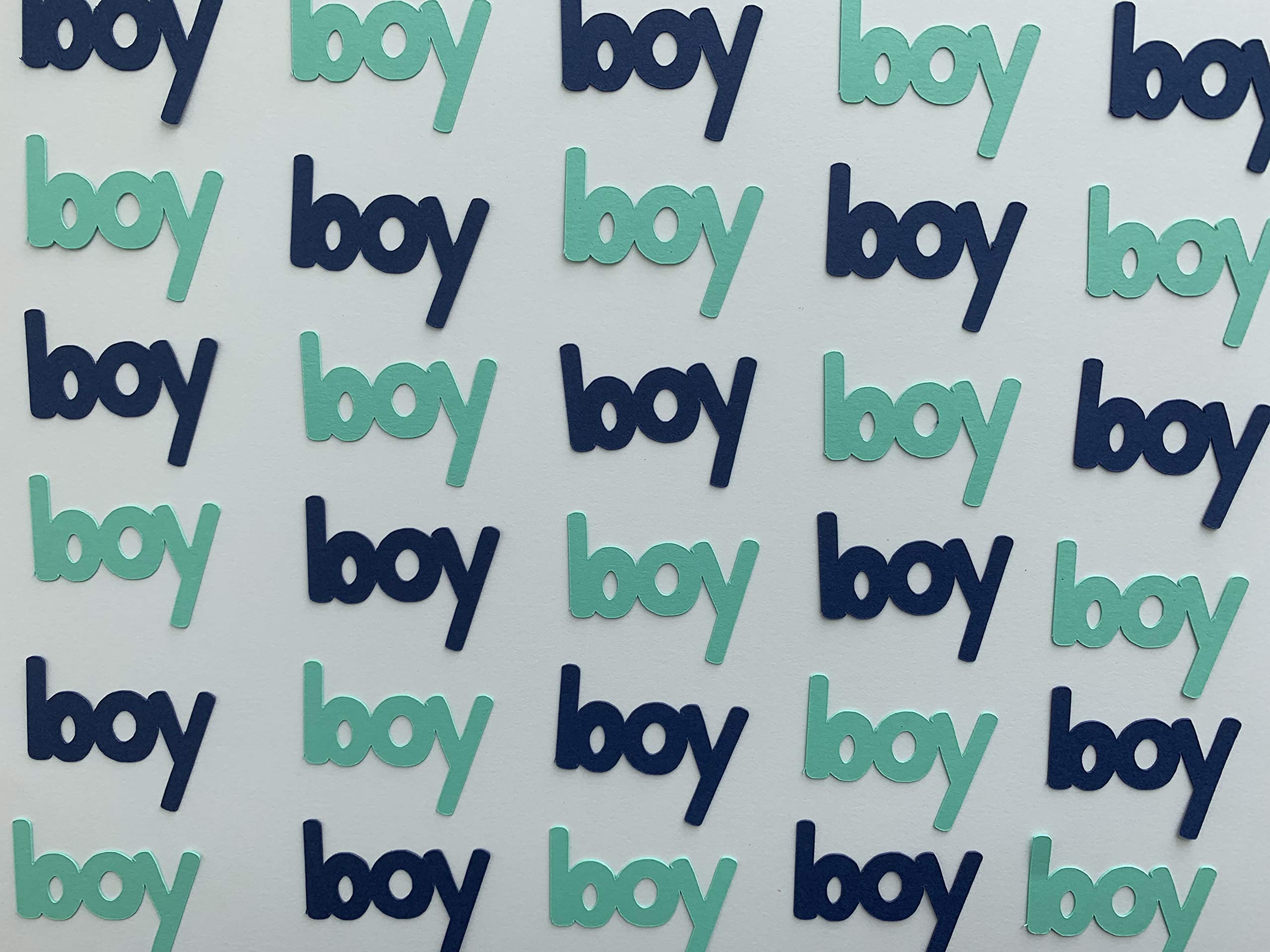 Blue & Mint Confetti for Baby Boy Shower & Gender Reveal - 200pcs - Party Decorations