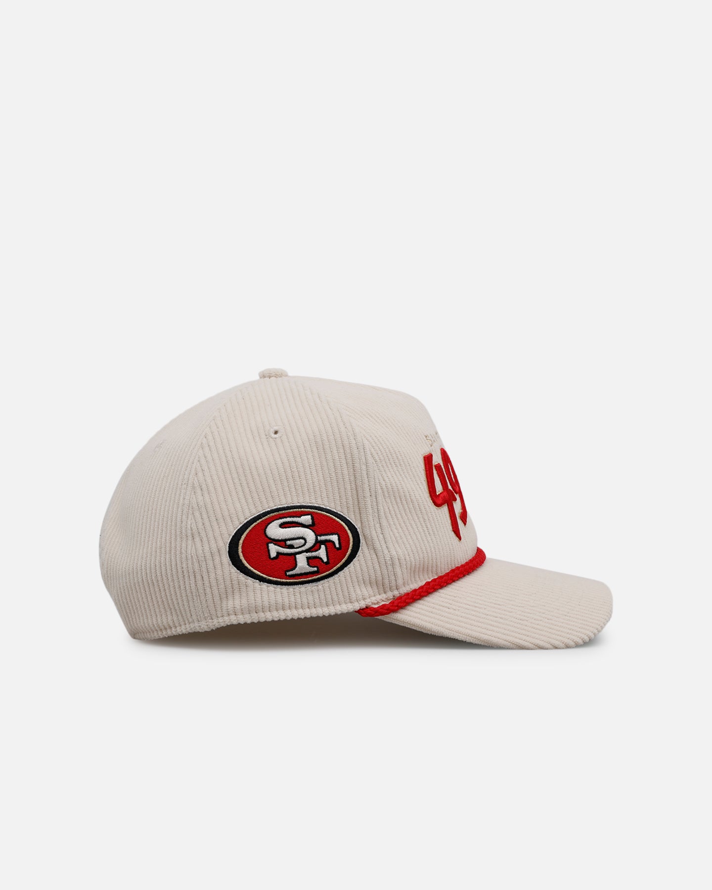 47 Brand San Francisco 49ers 'Natural Script' Premium Hitch Corduroy Snapback Hat - Official NFL Licensed Adjustable Baseball Cap for Men & Women - Perfect for Game Day, Sports Events & Casual Wear