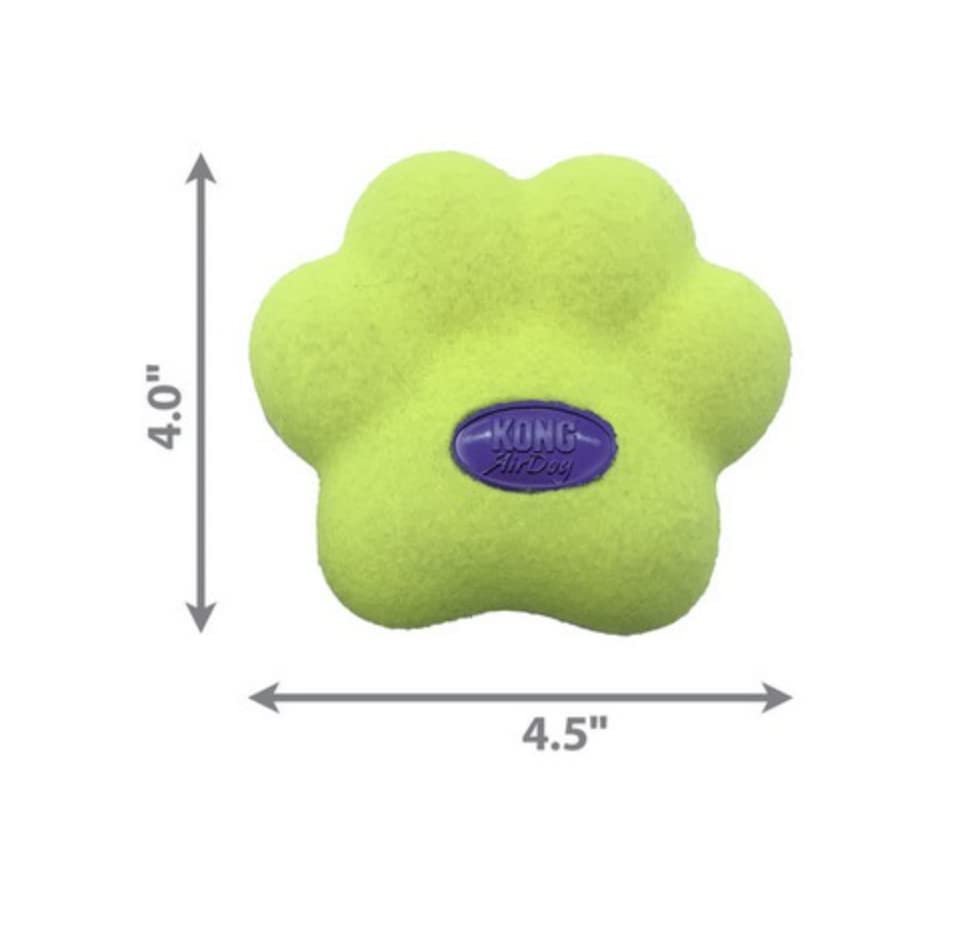KONG AirDog Squeaker Tennis Ball Dog Toy - Medium Durable Chew Toy for Small & Medium Dogs - Perfect for Fetch, Training & Playtime at Home or Outdoors