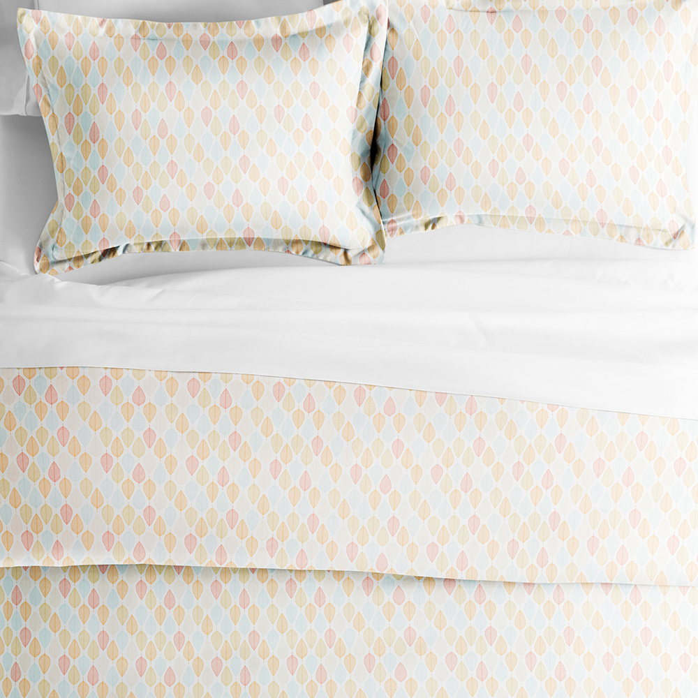 Leaf Pattern 3-Piece Duvet Cover Set - Soft & Breathable Bedding for Cozy Bedroom Decor - Perfect for Master Bedroom, Guest Room, and Dormitory