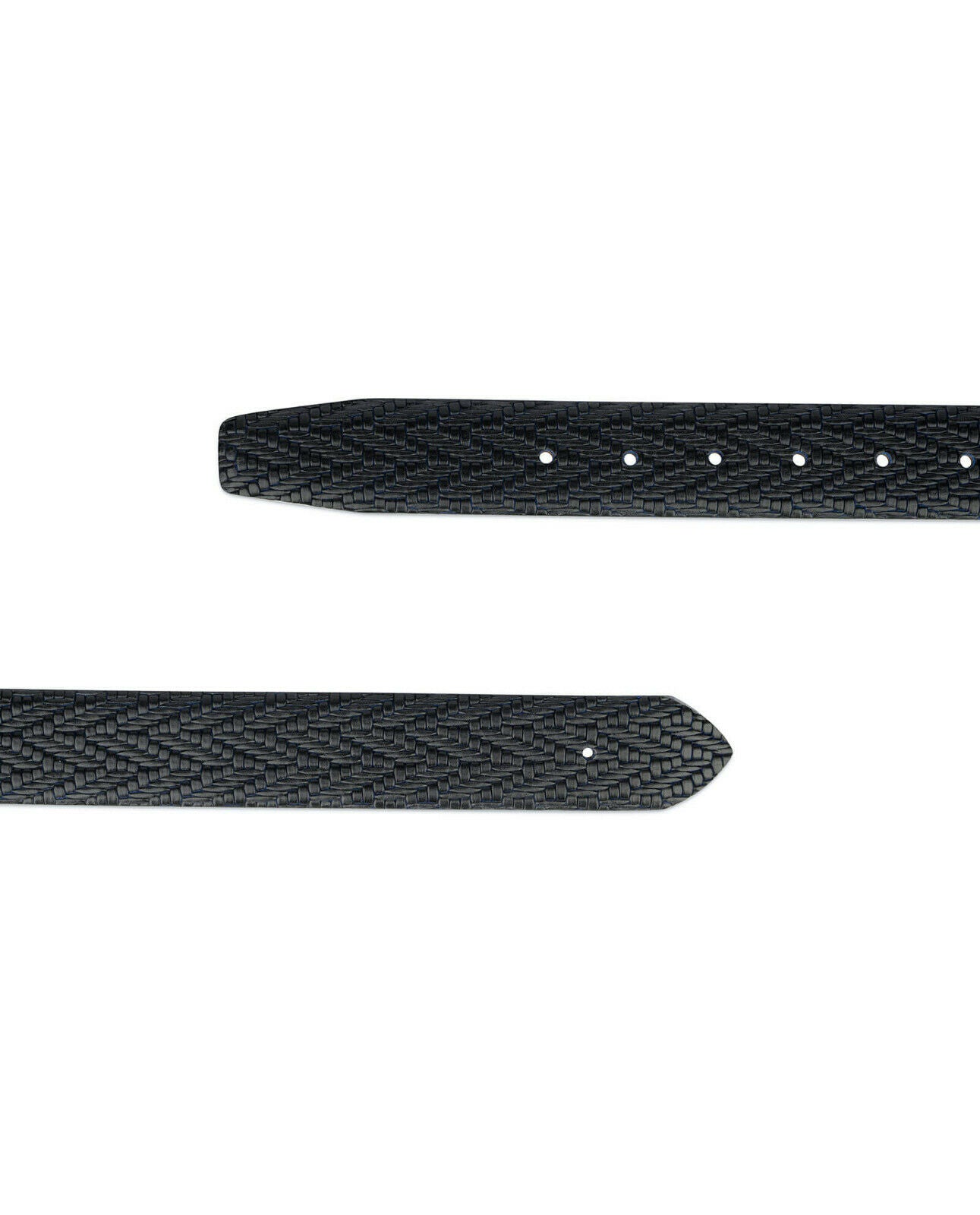 Genuine Leather Replacement Belt Straps for Dior Buckle 35mm - Black & Blue Men's Dress Belt | Perfect for Formal Wear, Office Attire & Special Occasions