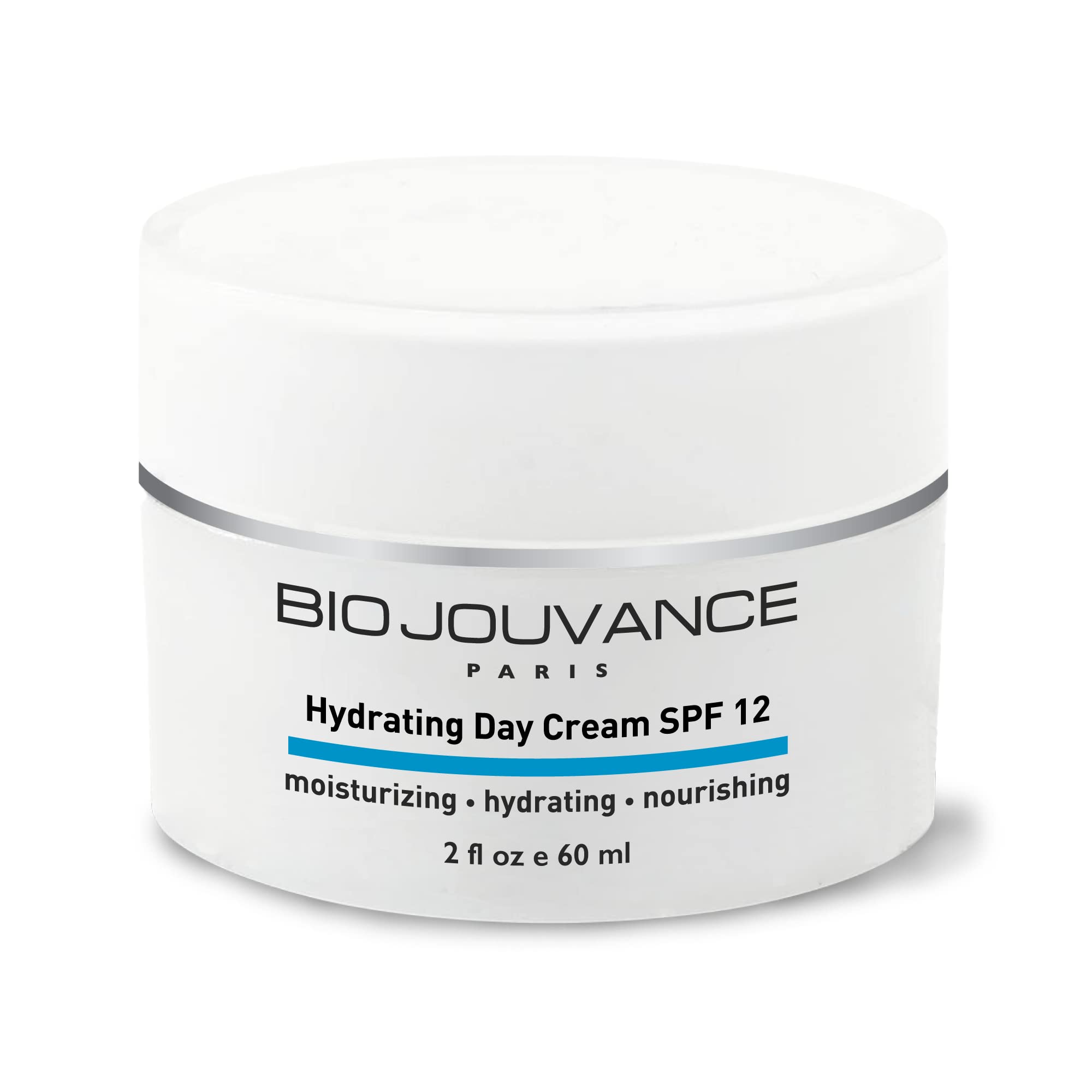 Hydrating Day Cream 2oz / 60ml - Anti-Aging Face Moisturizer for Normal, Dry & Sensitive Skin | Daily Facial Hydration & Skin Care Treatment | Made in France | Perfect for Morning Routine & Dry Climate Protection