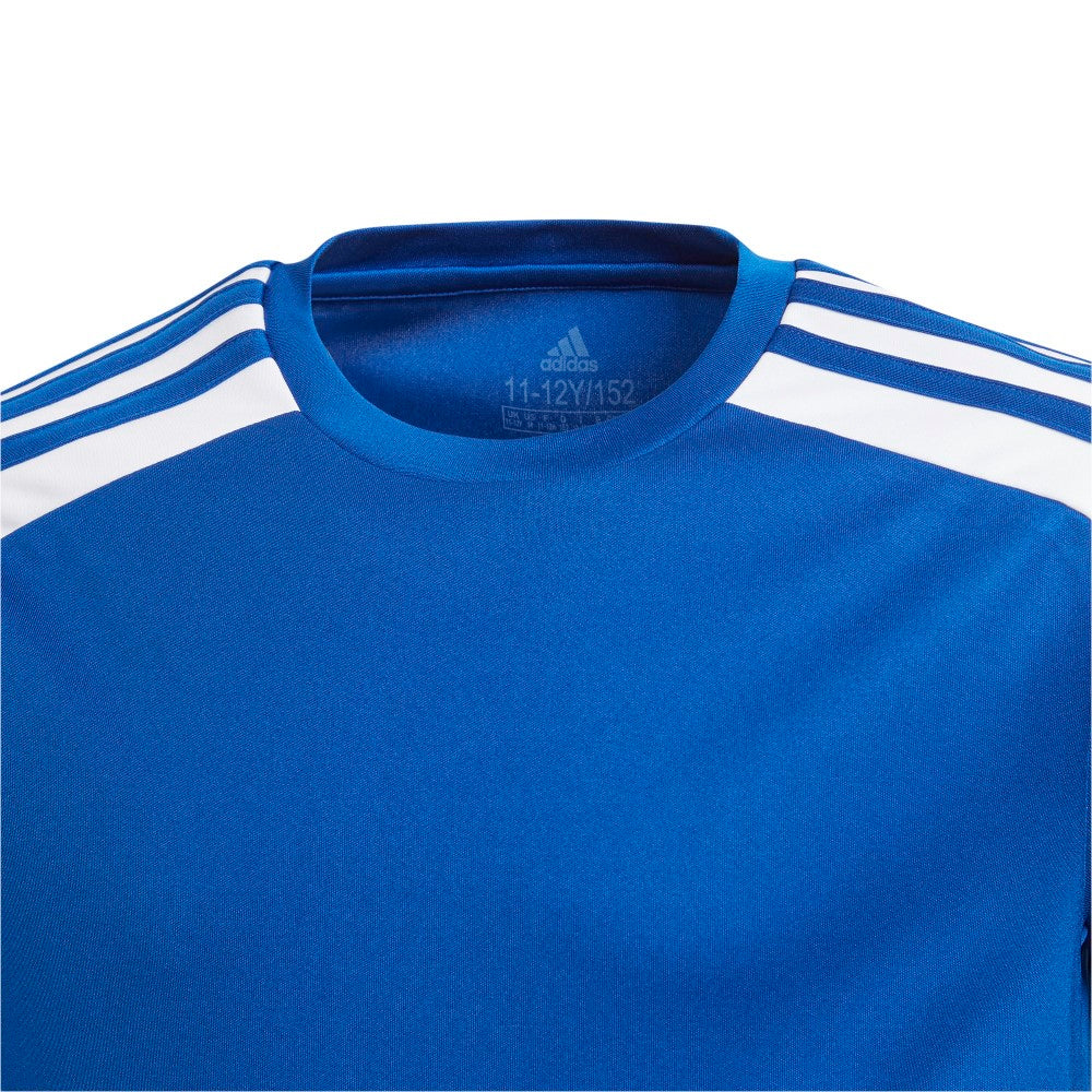 Adidas Youth Squadra 21 Soccer Jersey - Royal/White - Breathable Performance Shirt for Youth Soccer Players - Perfect for Games, Training & Team Uniforms