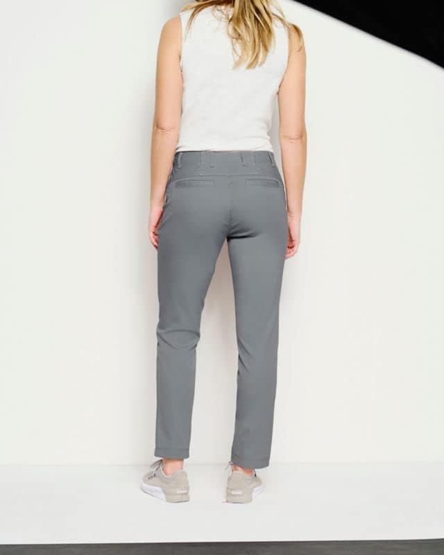 Orvis Women's Everyday Chino Pants - Natural Fit Straight-Leg Ankle-Length for Casual Wear & Office Outfits | Comfortable Stretch Fabric for Work, Travel & Daily Activities
