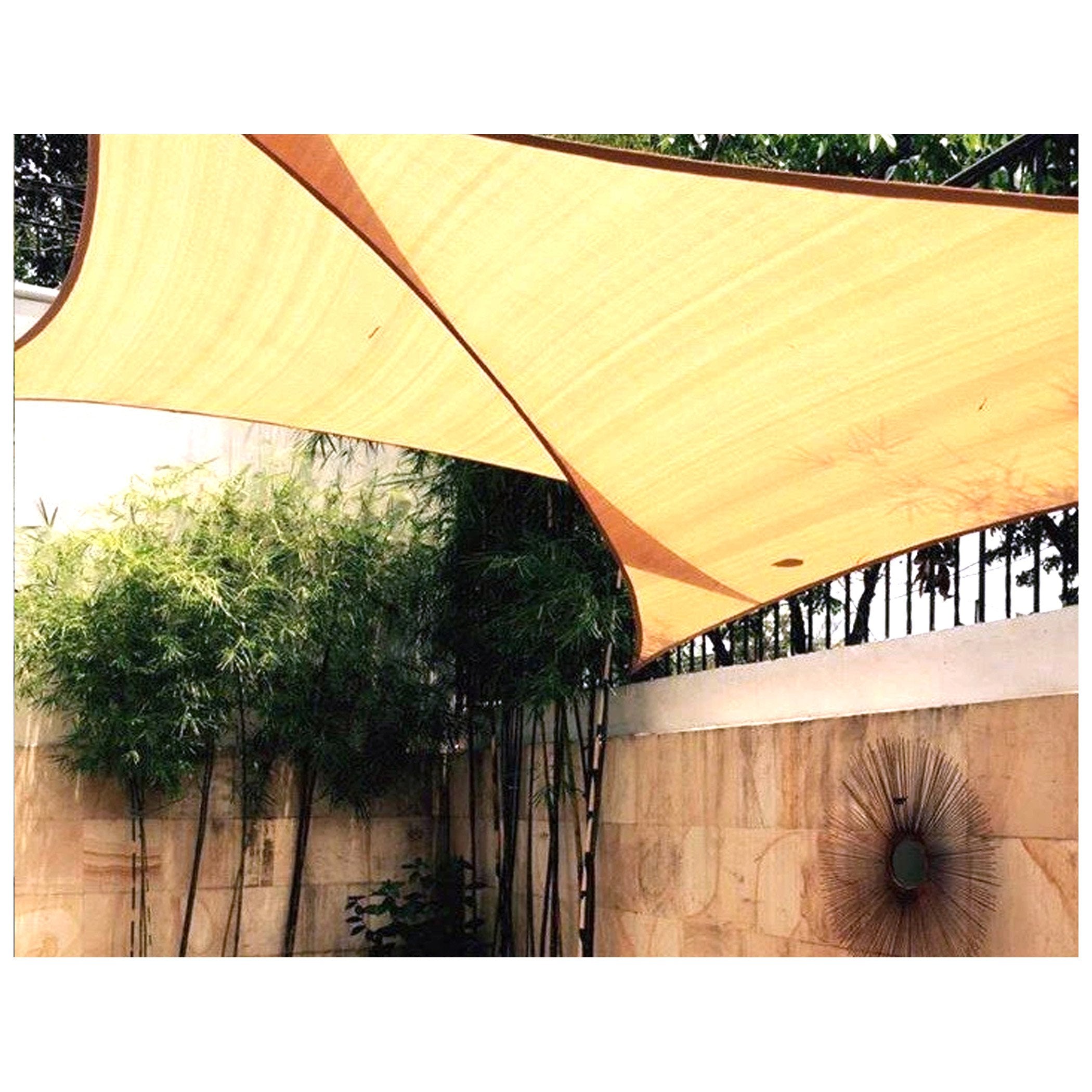 Al Fresco Right Triangle Sail Shade 3.6 x 3.6 x 5.0 Meters - UV Protection Outdoor Canopy for Patio, Garden, and Poolside Shade
