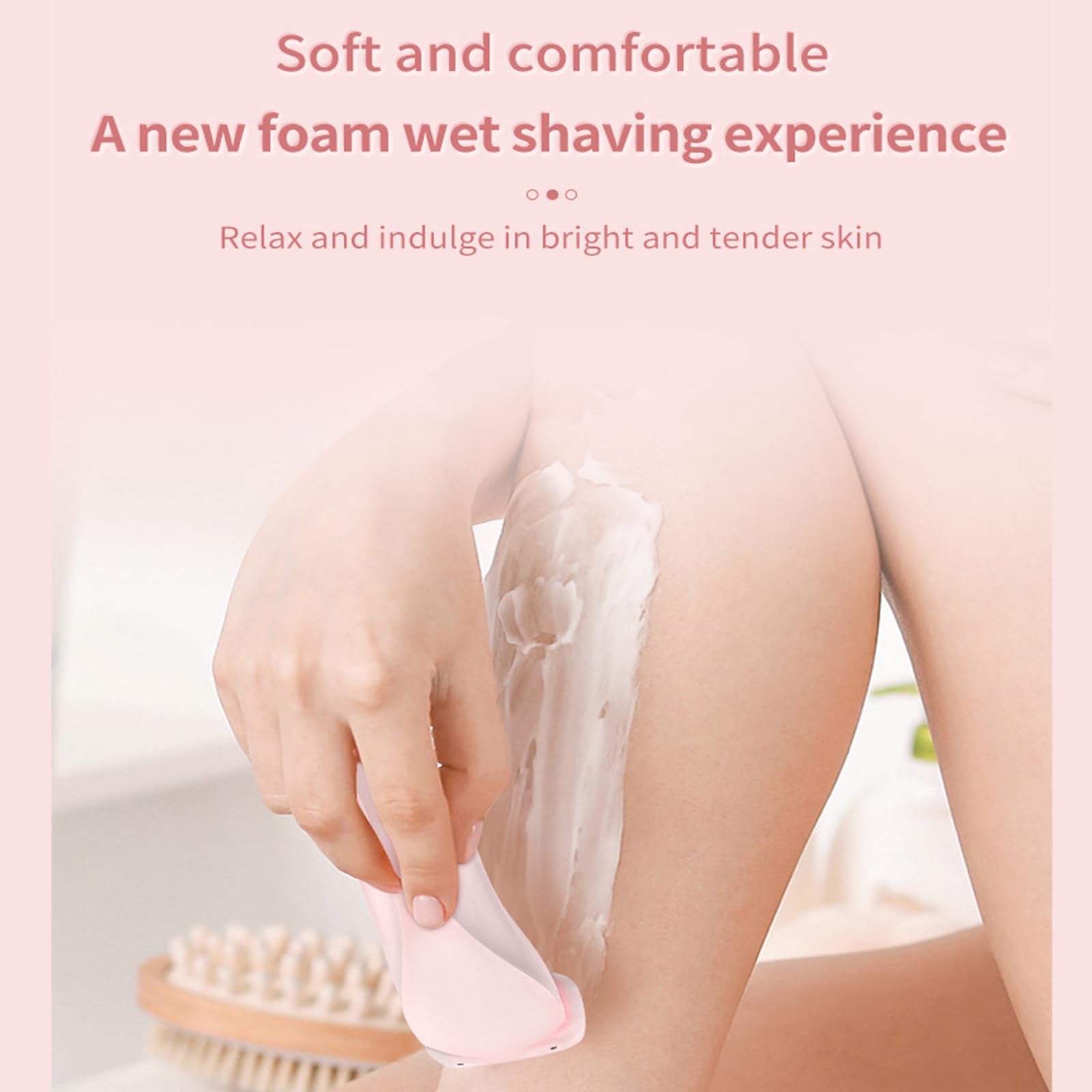 Vantique Glowbabe 2-in-1 Electric Shaver for Women - IPX7 Waterproof Wet & Dry Portable Lady Shaver - Smooth Hair Removal for Legs, Underarms, Bikini Line - Perfect for Travel, Gym & Quick Touch-Ups (Blue)