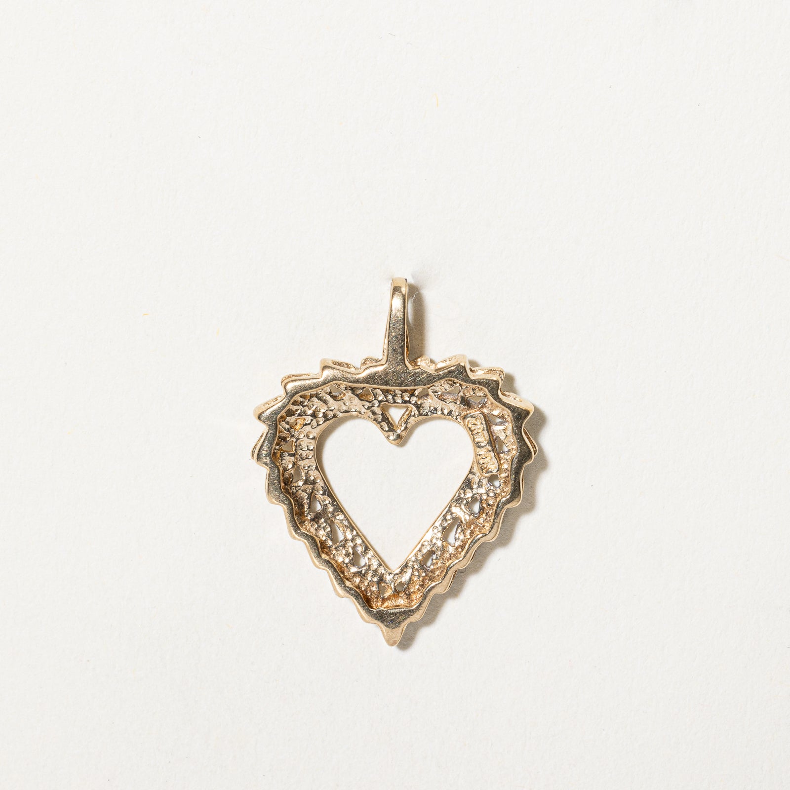 Two Tone Gold Diamond Heart Pendant Necklace - 0.005ct Genuine Diamond Jewelry for Women - Perfect Gift for Valentine's Day, Anniversary & Special Occasions