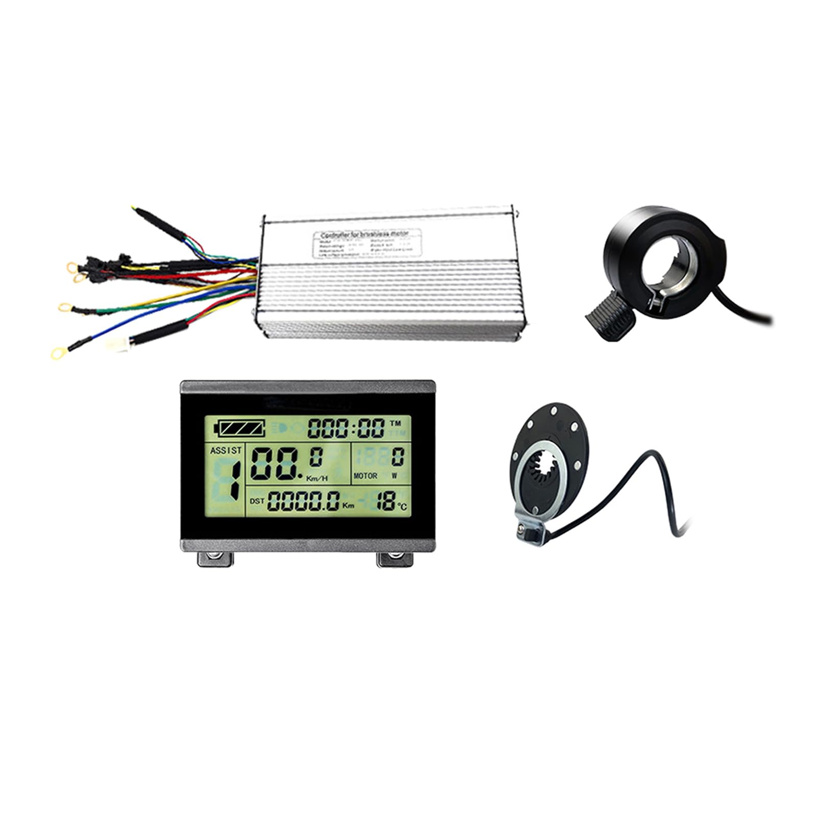 Brushless Motor Speed Controller for Electric Bicycles & Scooters - LCD Display, E-Bike Upgrade Kit | Perfect for Commuting, Off-Roading & DIY Modifications
