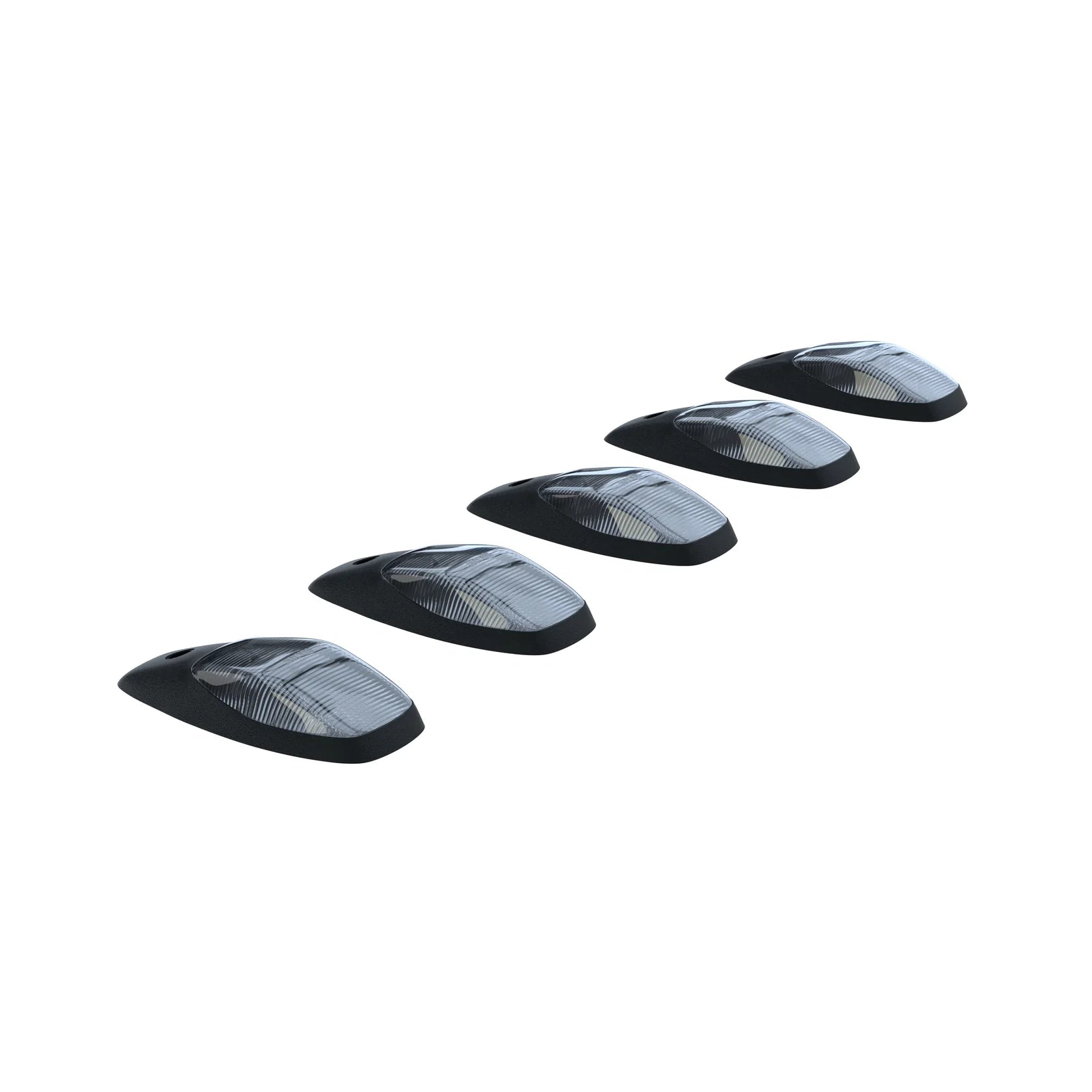 Dodge RAM HD 2500/3500 19-24 5-Piece Cab Roof LED Light Bar Set with Amber Clear Lens - OEM Replacement for Off-Road & Emergency Vehicles