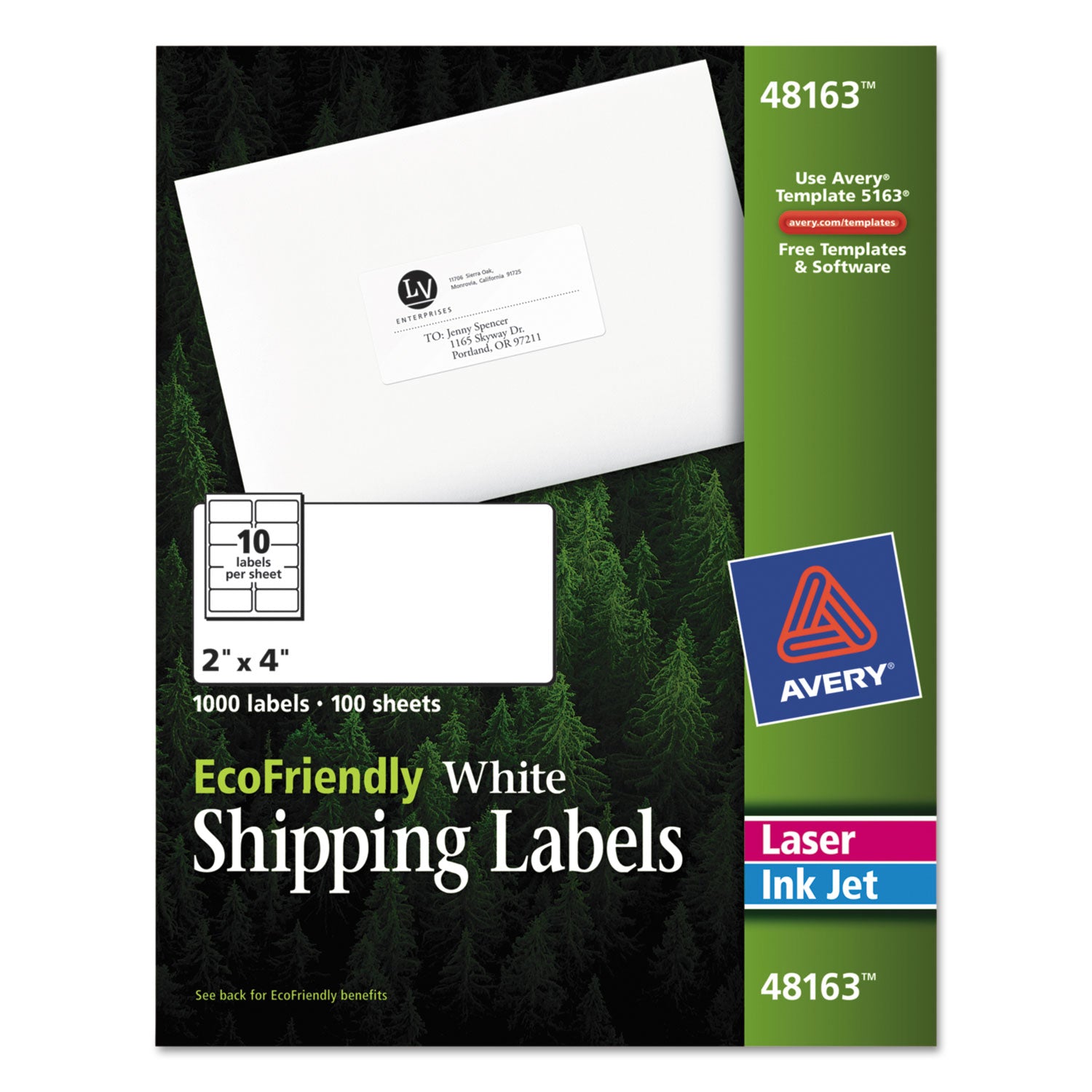 Avery® EcoFriendly Mailing Labels 2