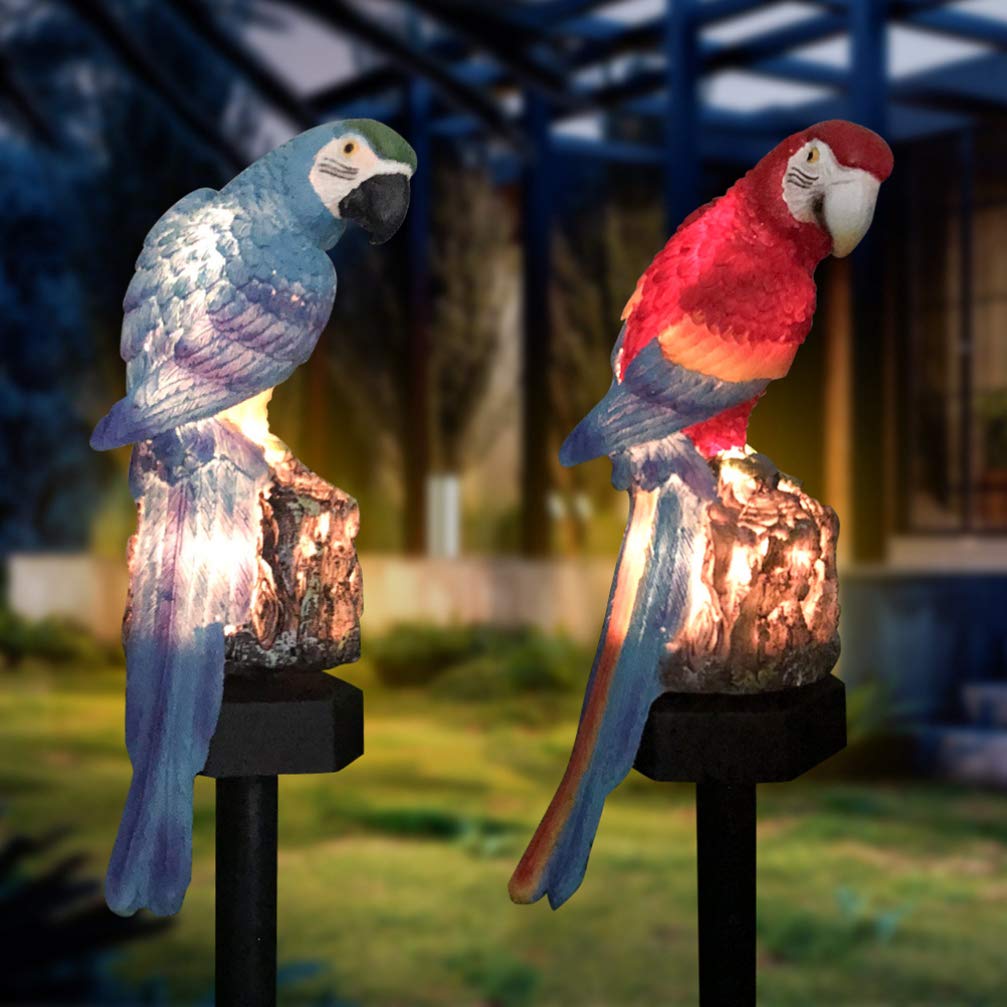 Beaupretty Solar Parrot Stake Light - Waterproof Outdoor Garden Decor with LED Solar Lamp, Parrot Design for Yard, Pathway & Patio Lighting (Solar Powered, Auto On/Off) - Perfect for Garden Decor, Walkway Illumination & Landscape Accent Lighting