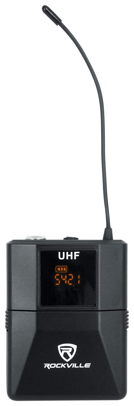Rockville RWM-4Z 20-Channel UHF Wireless Microphone System with 4 Handheld/Headset Mics - Professional Audio for Karaoke, Church, Live Performances & Events (Black)