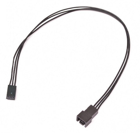 ModRight Black Out Series 3 Pin Extension Cable - 12 Pack 948 - Perfect for PC Gaming, Home Theater & Office Setup