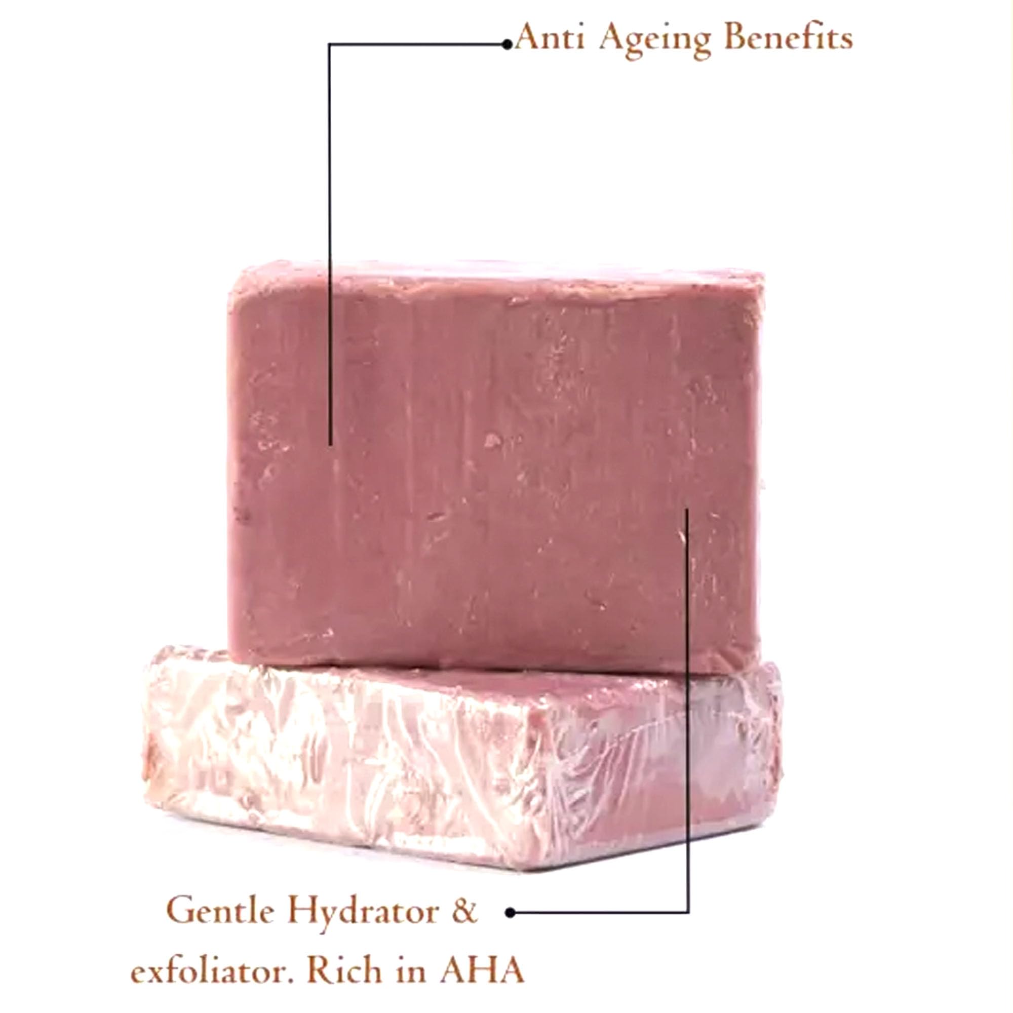Derma+ Cure Goat Milk Sandalwood & Rose Soap Bar | Handmade Natural Soap for All Skin Types | Hydrating Moisturizing Cleansing Bar | 4.4 oz (125g) | Perfect for Dry Skin, Sensitive Skin & Daily Skincare Routine