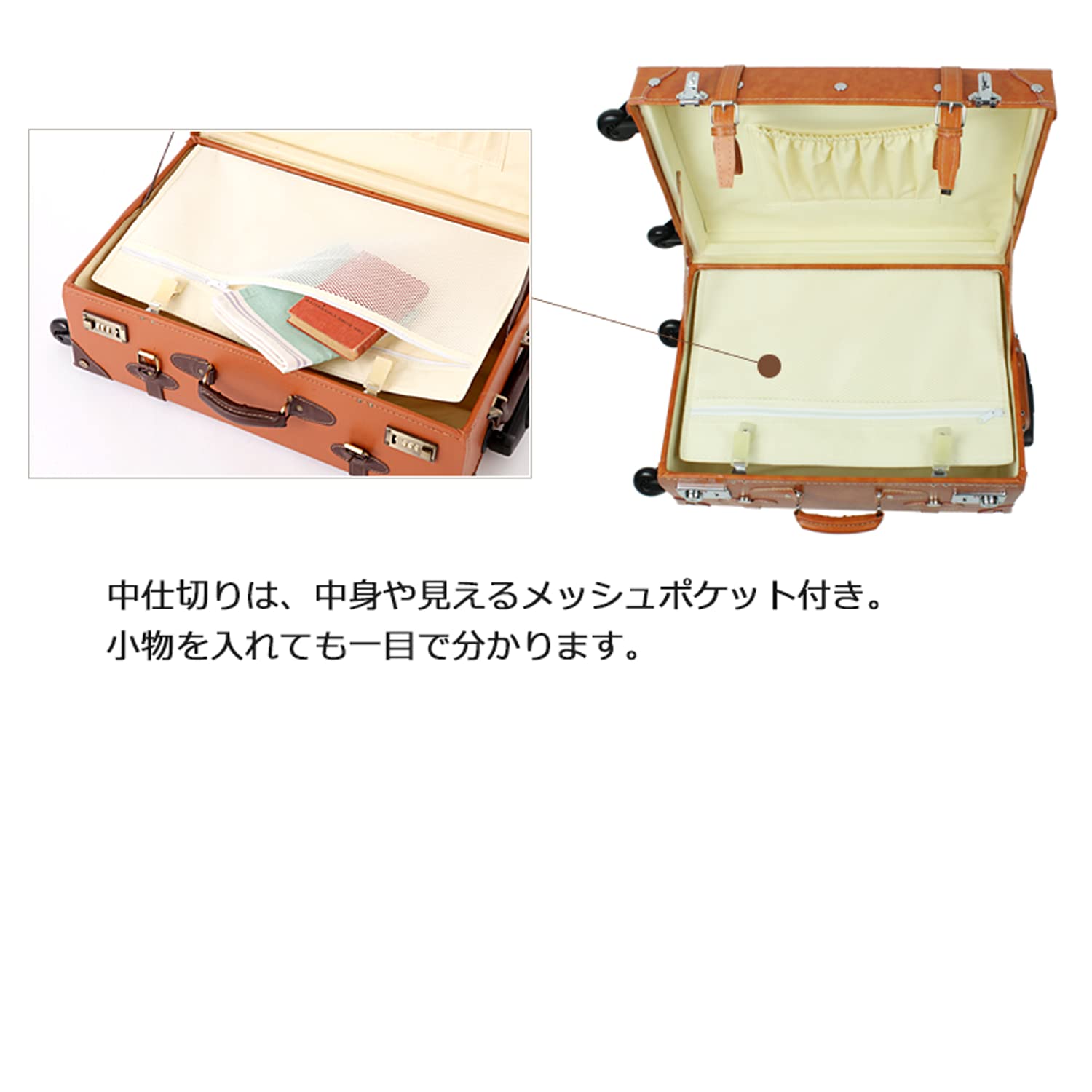 Vintage TSA Lock Suitcase - Retro Style Rolling Luggage with Spinner Wheels for Travel, Business Trips & Weekend Getaways
