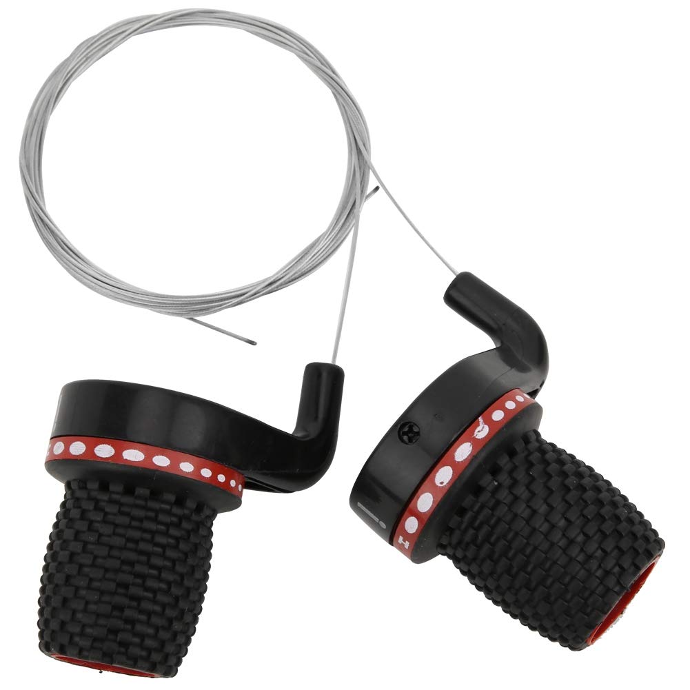 Professional 2-Pair Bicycle Speed Shifter Handle - Twisted Grip for Mountain Bikes | Durable Bike Gear Shifters for Smooth Speed Control | Perfect for Off-Road Cycling and Trail Adventures