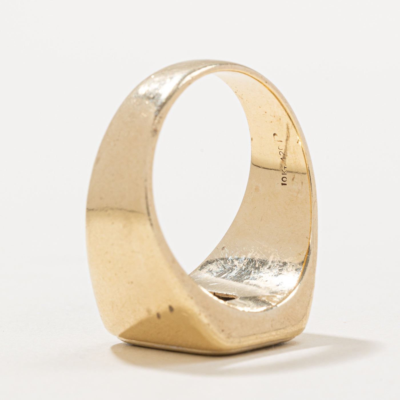1.02ctw Diamond Grid Signet Ring for Men - Size 10.5 | Elegant Wedding Band, Anniversary Gift & Everyday Luxury Jewelry