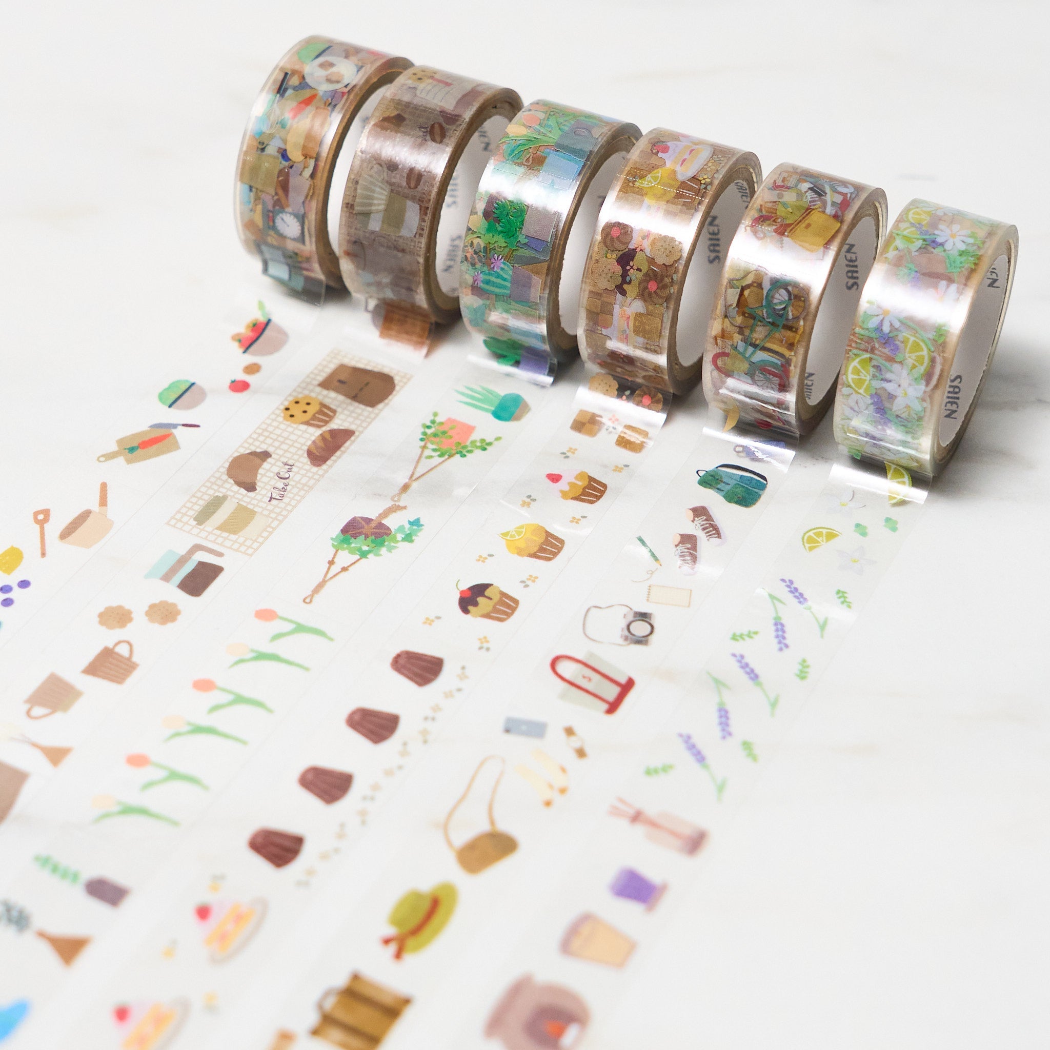 SAIEN Life Series 15mm Clear Masking Tape - High Quality Painters Tape for Home DIY, Arts & Crafts, Wall Painting - Perfect for Delicate Surfaces & Precision Work