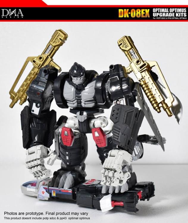 DNA Design DK 08EX Upgrade Kit for POTP SDCC/PP 43 Optimal Optimus - Transformers Toy Accessories for Collectors & Display Enhancement