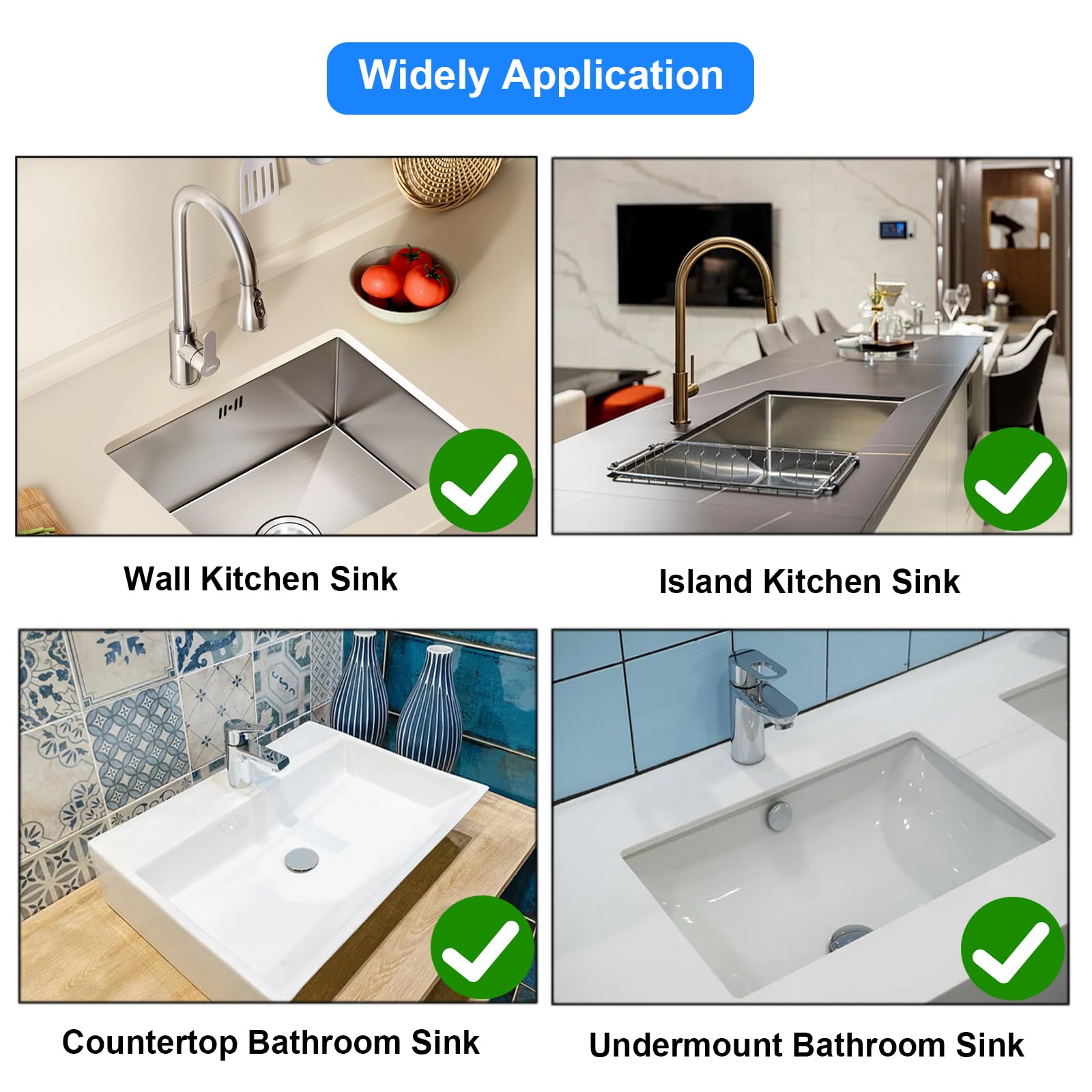 Premium Silicone Kitchen Sink Splash Guard & Drying Mat - Non-Slip Sink Accessory for Sponge Holder, Faucet Drip Catcher - Perfect for Kitchen Counter & Bathroom Organization (Grey) - Ideal for Dish Drying, Splash Protection & Countertop Maintenance