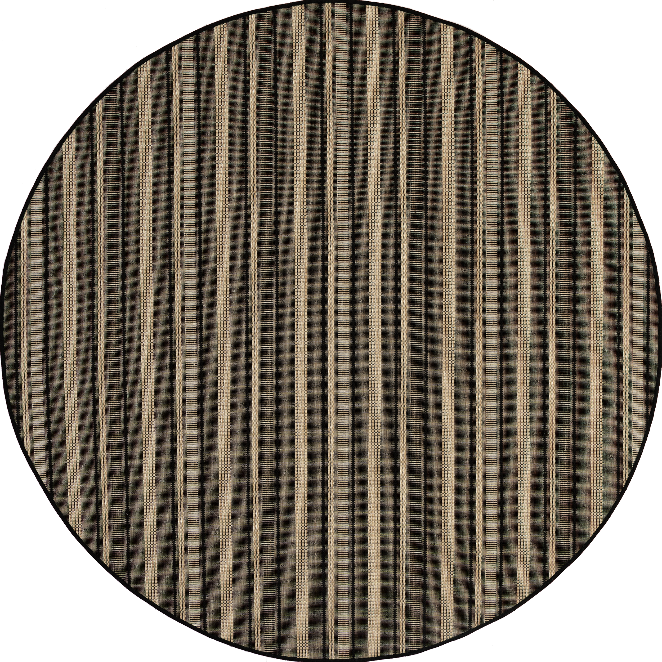 Gazania Striped Indoor/Outdoor Area Rug - Soft Beige Bohemian Design for Living Room, Bedroom, Patio & Garden Decor