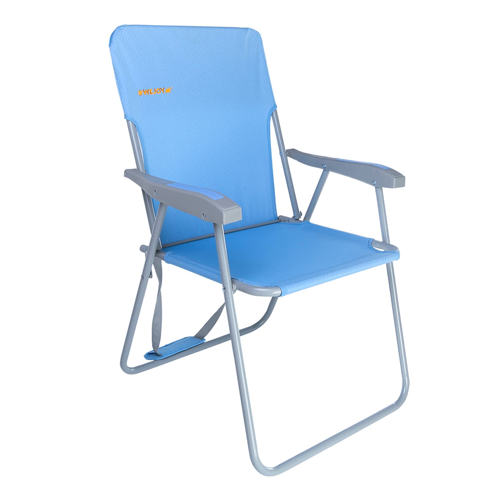 WEJOY Portable Beach Chair - Lightweight Foldable High Back Camping Chair with Shoulder Strap for Outdoor Activities, Supports 300lbs - Perfect for Camping, Hiking, Picnics, Fishing and Beach Relaxation