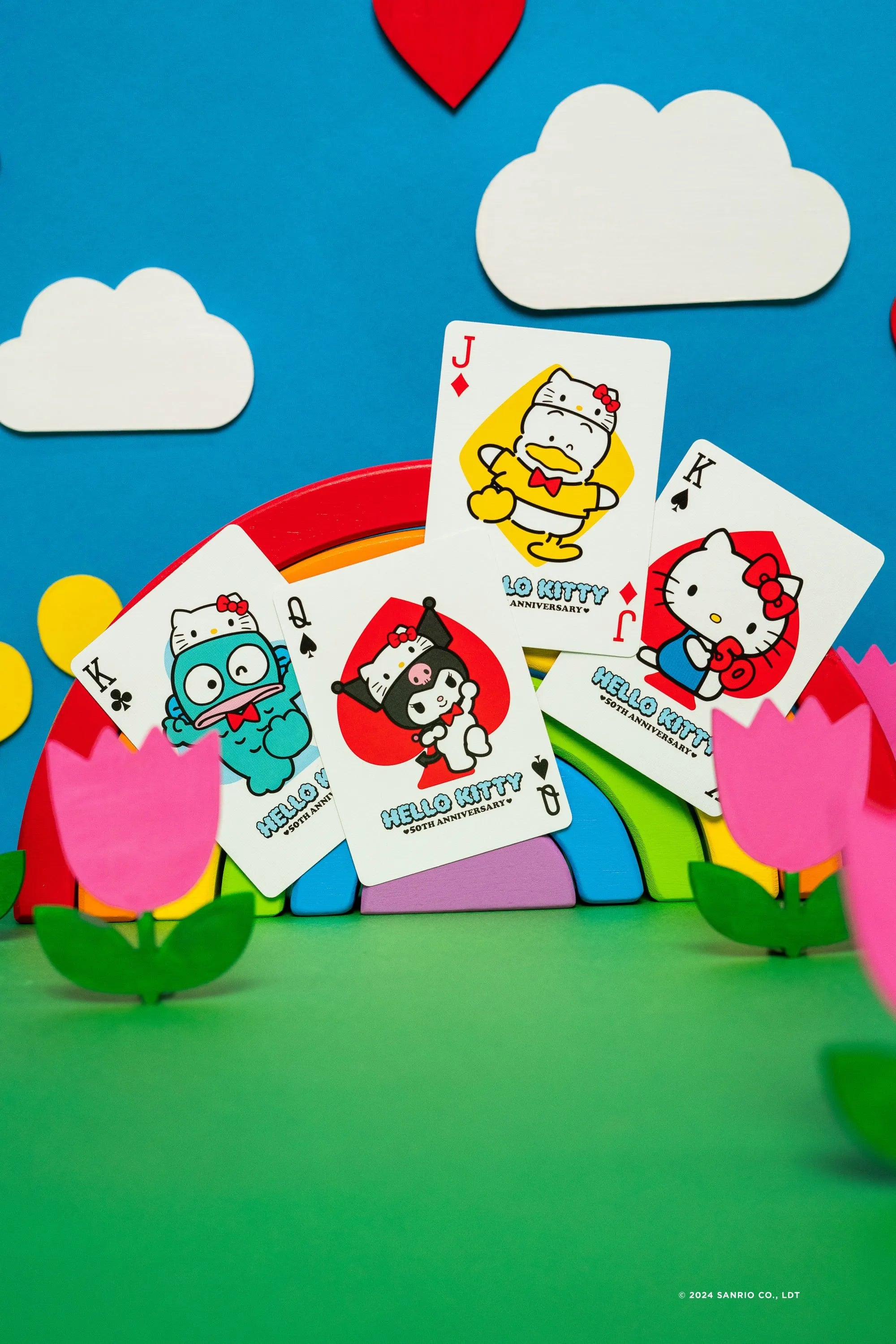 Hello Kitty 50th Anniversary Bicycle Playing Cards - Collectible Deck for Games, Magic Tricks & Gift Giving