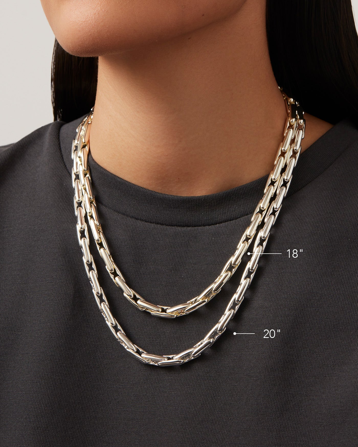 Alber Sterling Silver Chain Necklace for Women - Elegant Layering Piece for Everyday Wear & Special Occasions