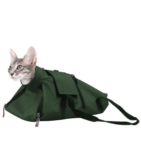 Cat Restraint Bag for Grooming & Vet Visits - Soft Pet Carrier for Nail Trimming, Vaccinations & Blood Tests - Safe & Stress-Free Cat Handling Solution for Home & Veterinary Clinics