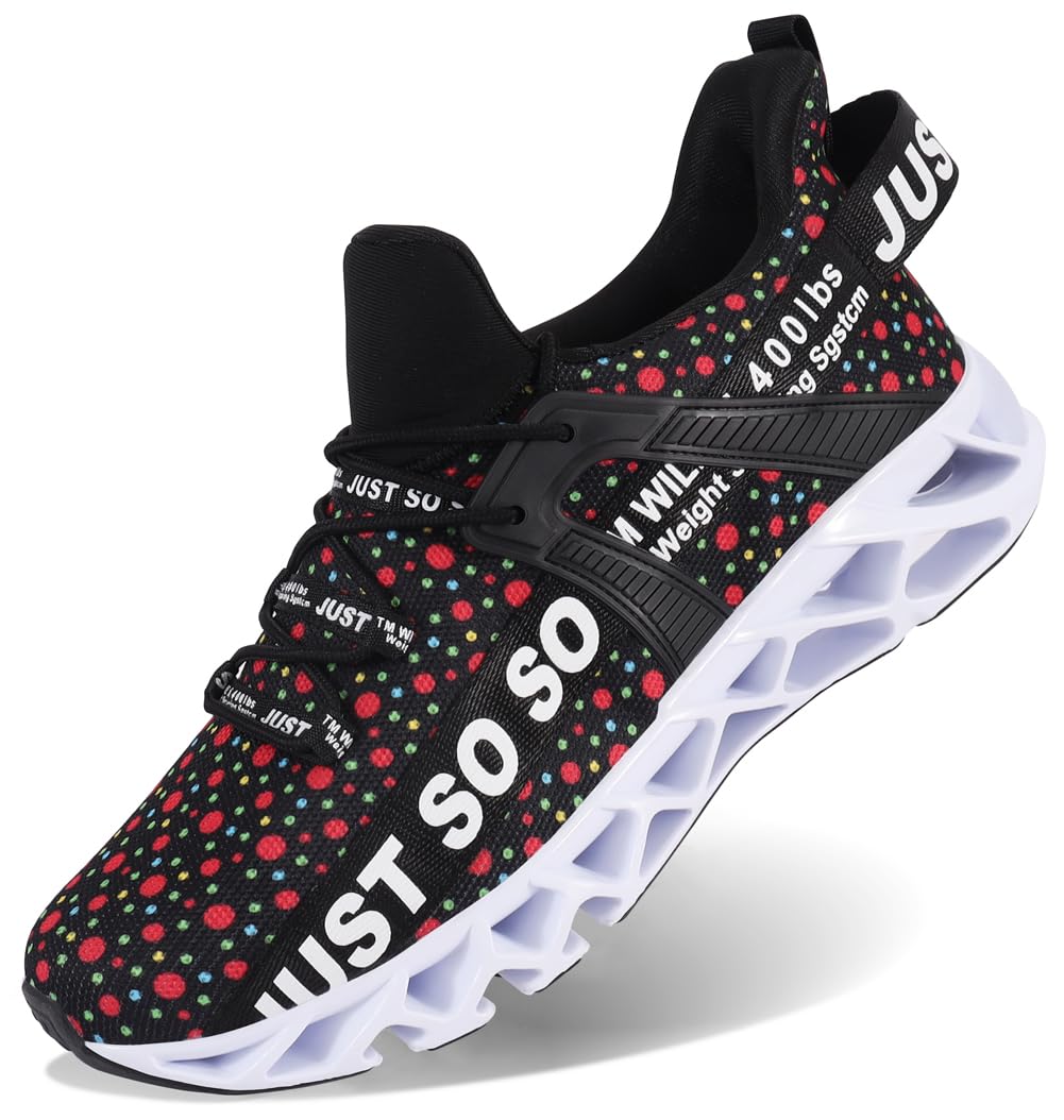 WONESION Men's Breathable Walking Tennis Running Shoes - Lightweight Blade Fashion Sneakers for Men - Perfect for Gym, Jogging, and Casual Wear