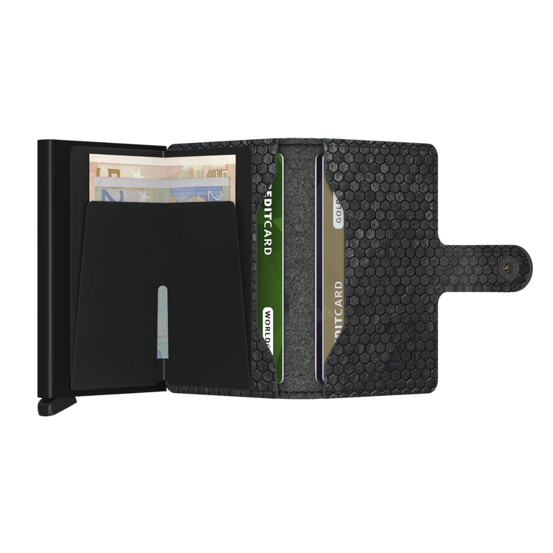 SECRID Miniwallet Hexagon - RFID Blocking Slim Wallet for Men & Women | Compact & Secure Card Holder for Everyday Use & Travel