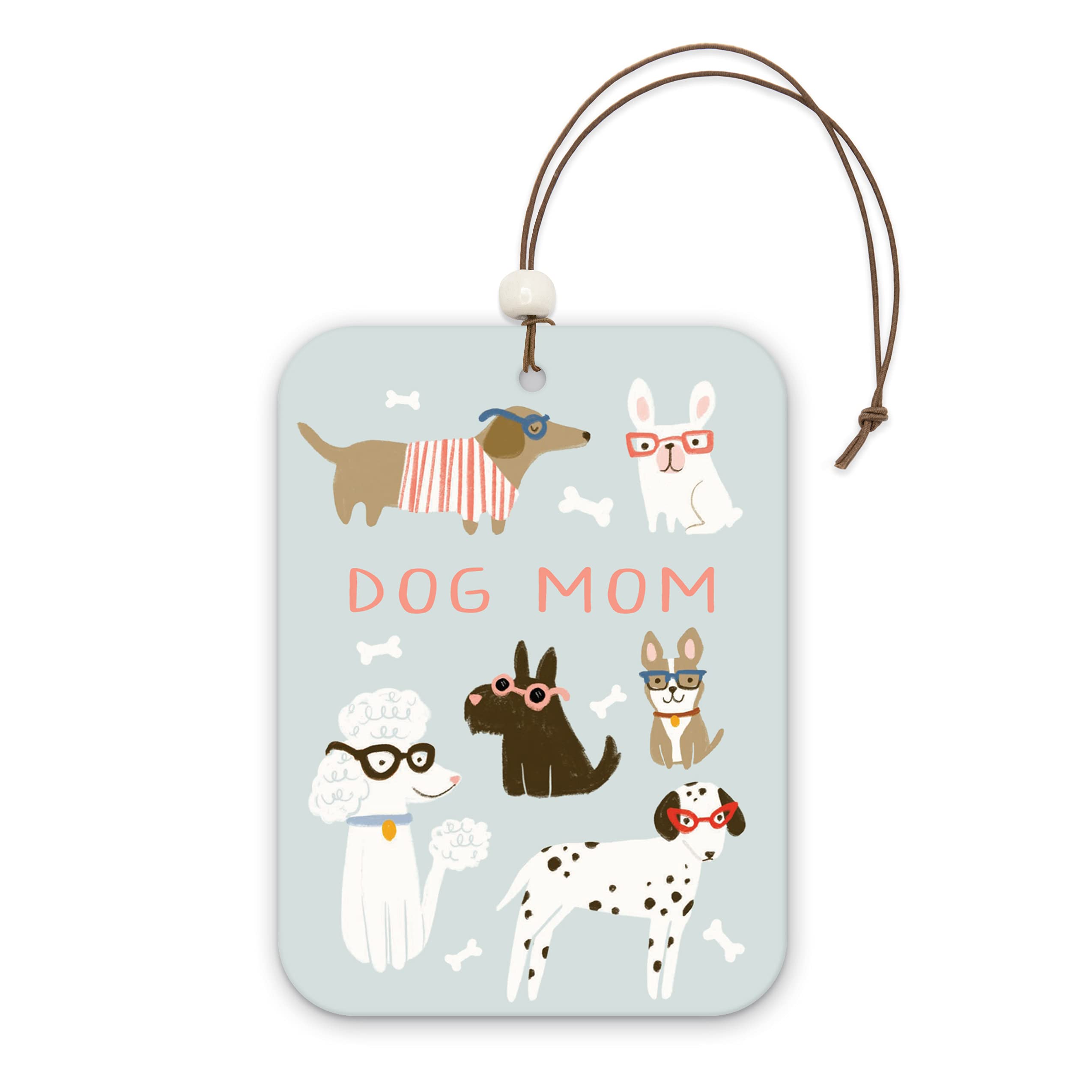 Studio Oh! Car Air Fresheners - Pack of 2 Dog Mom Scented Hanging Air Fresheners with DeoBoost Odor Eliminator - Unique Fragrance for Cars, Home & Office