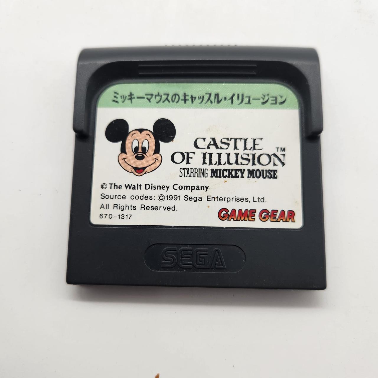 Castle of Illusion Starring Mickey Mouse - Sega Game Gear Game Cartridge Only (NTSC-J) - Retro Gaming Collectible for Disney Fans & Vintage Console Enthusiasts