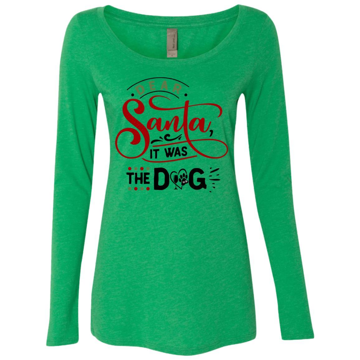 WineyBitches.Co Women's Long Sleeve Scoop Neck Tri-Blend T-Shirt - Soft & Comfortable for Casual Wear, Lounge & Everyday Outfits